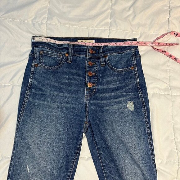 Madewell | 10 high rise skinny distressed - Picture 8 of 10